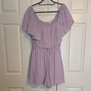Easel Off-Shoulder Romper